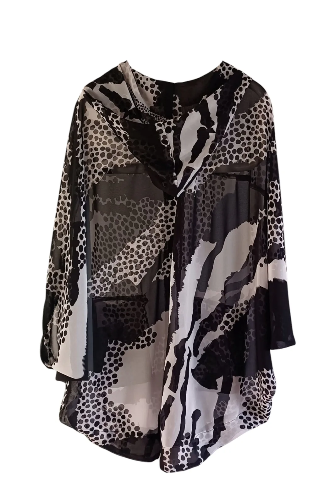 Zebra kimono detail